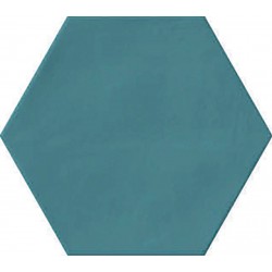 PLAIN HEX BLUE 23X27