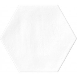 PLAIN HEX WHITE 23X27