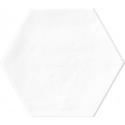 PLAIN HEX WHITE 23X27