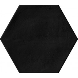 PLAIN HEX BLACK 23X27