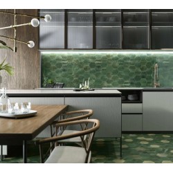 HOPE HEX MATT MINK ET OLIVE AU SOL + HOPE HEX OLIVE