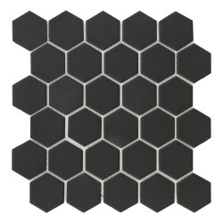 MALLA HEXAGONO NEGRO 27X28