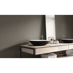 PEARL GREY CHEVRON 31.6X90