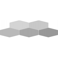 SAILING LIGHT GREY HEX 10X20