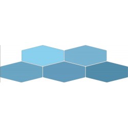 SAILING BLUE HEX 10X20