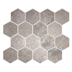 MALLA PIZARRA GRIS HEX...